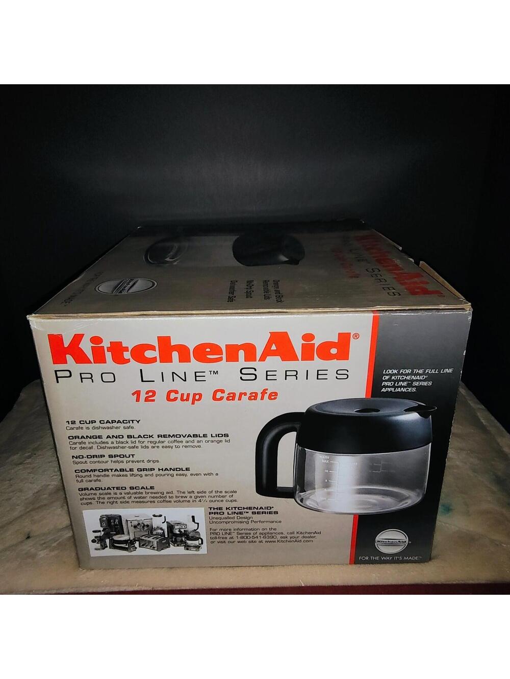 KitchenAid Pro Line Series 12 cup Carafe Replacement KPCC12 New In Box - Picture 6 of 6